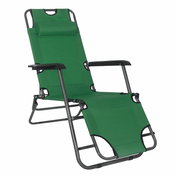 springos SPRINGOS ležalnik naslon za glavo ozek sprostitveni ležalnik naslon za noge zložljiv kovinski rekreacijski ležalnik VxŠxG: 80 x 60 x 120 cm, (21629426)