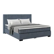 Box Krevet Maya C 200/200 cm , sivo-plava