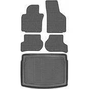 shumee Volkswagen Golf V Hatchback od letnikov 2003-2008 komplet - gumijaste avtotesnine + zaščitna preproga za prtljažnik