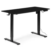 ModernHome Samostojeci electric sto, Sa podešavanjem visine, 72-117cm, 120x60 cm, Crni