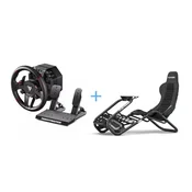 Volan THRUSTMASTER T598 + igralni stol PLAYSEAT TROPHY, črn