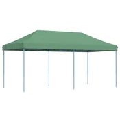 Vidaxl Zložljivi pop-up šotor za zabave zelen 580x292x315 cm