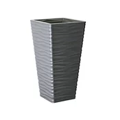 Pokrov za cvetlični lonec SAHARA SLIM plastični mat 29x29x56cm