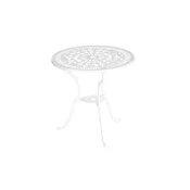 Gardenson Vrtna Miza Lugano, Bela, O 70cm