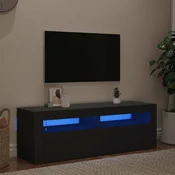 vidaXL vidaXL TV omarica z LED lučkami črna 120x35x40 cm, (20731956)