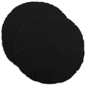 vidaXL Prevleka za blazino 2 pcs HEERLEN Črna O 60 cm Bouclé