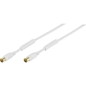 VIVANCO Vivanco Antene Priključni kabel [1x 75 ? antenski ženski konektor - 1x 75 ? antenski moški konektor] 5 m 110 dB Pozl