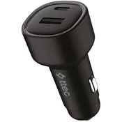 Auto punjac ttec - SmartCharger Duo PD, USB-C/USB-A, 48W, crni