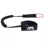 Sigurnosna vezica Aqua Marina Coil Leash 305cm/7mm V2 - Crna - Neopren