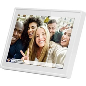 Braun Photo Technik Braun Phototechnik DigiFrame 1019 WiFi weiss digitalni foto okvir 25.7 cm 10.1 palec EEK: C (A - G) 1280 x 800 Pixel 16 GB bela, (20423976)
