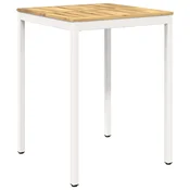 vidaXL Vrtni Bar Miza Bela 80 x 80,5 x 105 cm Masiven les akacije