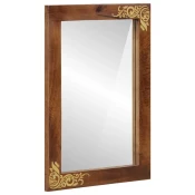 Zrcalo za kupaonicu s ogledalom Medeno smeda 70 x 50 x 2,5 cm