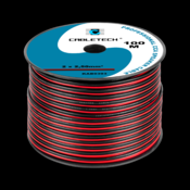 KAB0393 CCA 2,5 mm zvucnicki kabel crno-crveni (100 m rola)