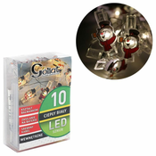 shumee 10 LED NAGLAVNIH LUČI SNEŽAKA NA SPONKAH
