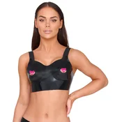 LateX Latex Bra Top with Cut-outs 2901404 Black L