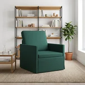 Vidaxl Fotelj Temno zelena 70 x 81 x 82 cm Blago