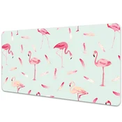 Decormat Namizna podloga Flamingos and feathers 120x60 cm