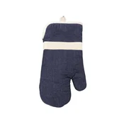 Oven glove, made of cotton, 18 x 33 cm, Jennie, Dark Blue - Tiseco