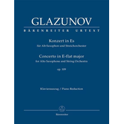 GLAZUNOV:CONCERTO/KONZERT IN ES OP.109 ALTO SAXOPHONE AND PIANO