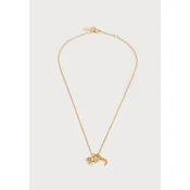 Juicy Couture Verižica Heart & J Charm Pendant zlata