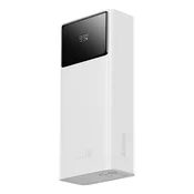 BASEUS 30.000 mAh 22,5 W power bank z USB-A na USB-C 3A 30 cm kablom – bela