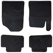 vidaXL Avto preproga 4 pcs Črna TPE