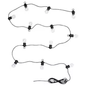SVARTRA LED rasvetni lanac s 12 svetala, crna/napolju