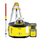NIVEL SYSTEM Rotacijski laserski nivelir, zelen ž. NL500G + SJJ1 + LS24