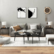 Bocni stolici 2 kom crni 40 x 40 x 35 cm od konstruiranog drva