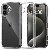 slomart Ohišje Tech-Protect FlexAir Hybrid za iPhone 16 - prozorno