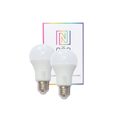 Immax NEO - 2xLED RGB Zatemnitvena žarnica E27/8,5W/230V ZigBee