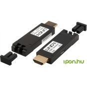 LINDY HDMI Fiber Optic LC transformator Crno 5cm 38170
