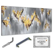 shumee Monica Mirafiori I 100 % ROČNO POSLIKANA I Slika Glamur 140x70cm | Ročno poslikana slika | Akrilna slika | Zelo velika akrilna slika I Moderna umetnost I Umetniške slike