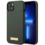 Guess GUHMP13MSBPLA iPhone 13 6,1 khaki hard case Silicone Logo Plate MagSafe (GUHMP13MSBPLA)