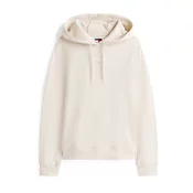 Tommy Jeans Majica ESS svetlo bež/bela