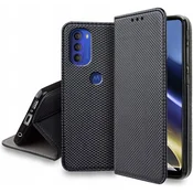 shumee Magnetni ovitek črne barve z zavihkom za Motorola Moto G71 5G + steklo