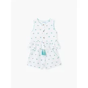 Mayoral Komplet top in hlače 3229 Bela Regular Fit