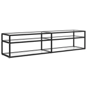 Vidaxl TV omarica prozorna 180x40x40,5 cm kaljeno steklo