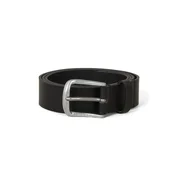 DIESEL Pas LOGO B-BASIC LEATHER BELT črn denim