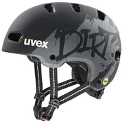 Uvex UVEX Kid 4 Style MIPS otroška kolesarska čelada, Dirt Black Matt, 55-58 cm