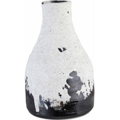 Lene Bjerre Majhna vaza z belo patino KARA 9x15,5 cm