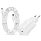 Samsung tvornicki adapter za napajanje 25 W, USB-C ulaz, 1,8 m Type-C kabel, EP-DA767JWE, bijeli ECO paket SAM-0952