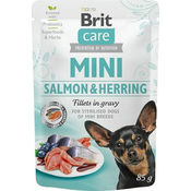 Brit BRIT Care Mini Sterilizirana mokra hrana za pse z lososom in sardelicami, 85 g - primerna za majhne odrasle pse