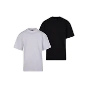 Mens T-shirts Tall 2-Pack white+black