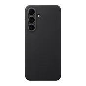 Samsung S25 FE SAMSUNG plasticna maska za telefon, stražnja navlaka od eko veganske kože, crna EF-VS731PBEG