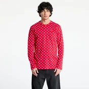 Majice Comme des Garçons PLAY Heart Logo Long Sleeve Tee UNISEX Red XXS