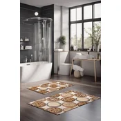 Lessentiel Maison Set prostirki za kupatilo CT-5350, 2 Komada, Smeda