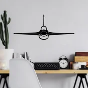 Wallity Zidna dekoracija F-16 Jet Fighter, 60x25cm, Crna