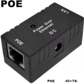 POE-INJ-4810 Gembird 48V/1A 130W, 100mbps POE injector od 5~48V, konektor 5.5x2.1mm