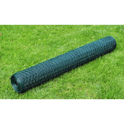 VIDAXL žična ograja s PVC zaključkom šestkotnik 50 cm x 25 m x 1,1 mm